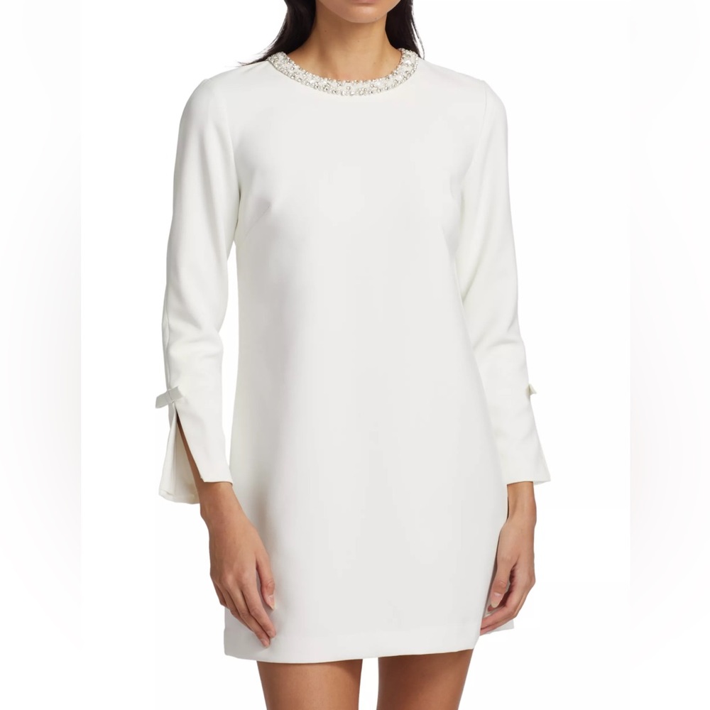 Sachin and Babi Parker Beaded Shift Dress, Size 14